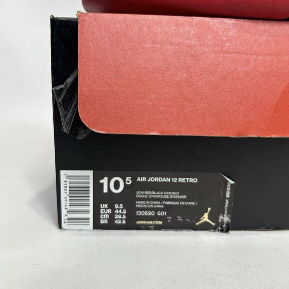 Nike Air Jordan 12 Retro OG “Gym Red/Triple Red” 2024 - Picture 9 of 9